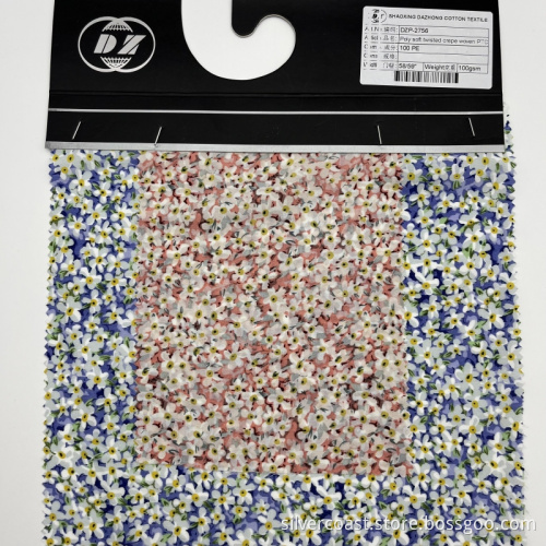 100% Polyester weicher verdrehter Kreppgewebetuch